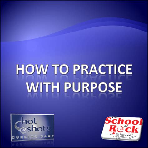 How to Practice With A Purpose (Part 1) .